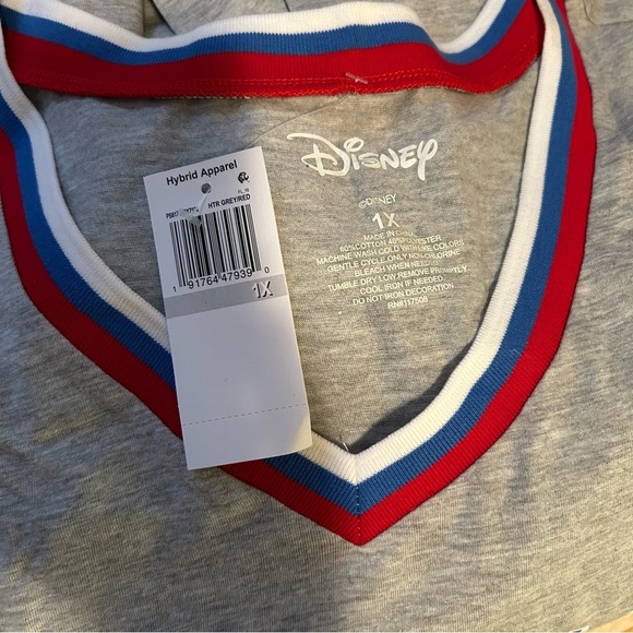 NWT DISNEY Mickey Mouse V-Neck Tee - Picture 9 of 11